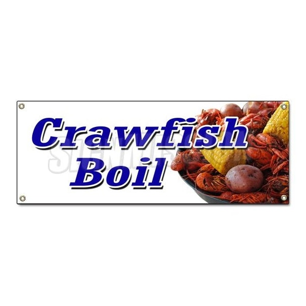 CRAWFISH BOIL BANNER SIGN cajun buggers louisiana crayfish shellfish